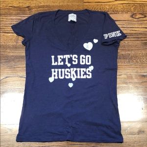 Pink by VS UConn Huskies tee